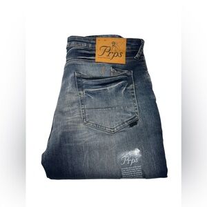 Men’s Designer CAYENNE PRPS Dark Distressed Jeans